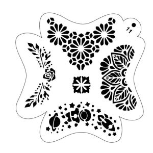 One reusable plastic template for childrens face painting body painting party stage DIY template