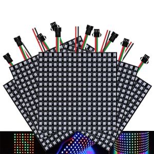 CUBBY Flexible Individually Addressable 8x8 16x16 8x32 with IC WS2812B RGB LED Light Panel Matrix Panel Light Pixels Led Panel Module Pixel Screen