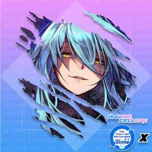 That Time I Got Reincarnated as a Slime - Anime Scratch Design Sticker Indoor Outdoor Vinyl Sticker Waterproof & Non-Faded