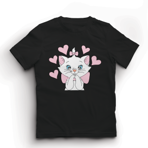 Baju Kaos Anak Perempuan Lucu Import Usia 1 - 10 Tahun Gambar Marie - Hypelane Kids - DTF