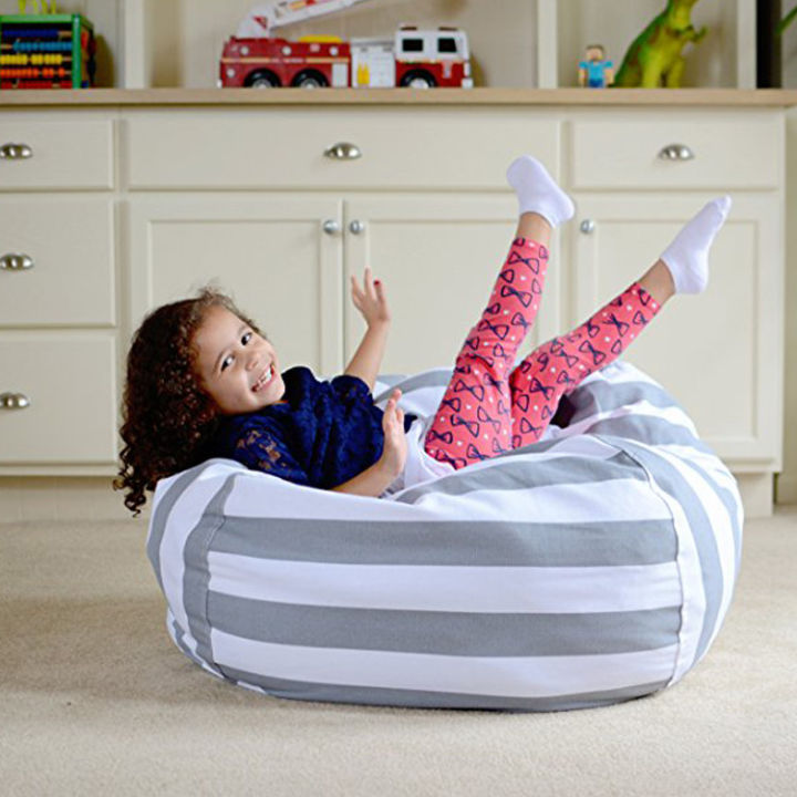 Chair Pattern Soft Toy Bean Bag Storage SG] Stuffed Animal