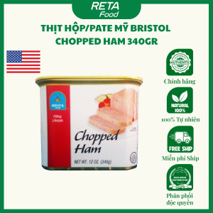 Thịt Hộp Bristol Chopped Ham 340g – Giăm Bông Cắt Nhuyễn Nhập Khẩu Mỹ – Tiện Lợi & Dễ Chế Biến