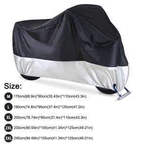 Motorcycle Cover Motorbike Cycle Dustproof Waterproof Protective Cover 5 Size Rain Dust UV Motor Cover Universal Accessories 3 Layer 摩托车罩