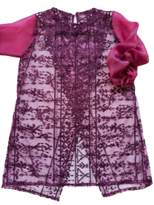 Fiona Outer Brokat Silang Full Payet Bordir - Baju Hari Raya Kondangan Kekinian - Wisuda Bridesmaids