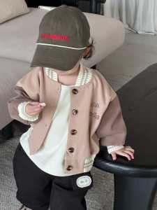 Childrens cardigan jacket autumn clothing 2026 Autumn Korean-style childrens clothing baby autumn outfits boys suits