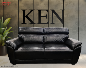 ขายดีมาก สวย - โซฟา 2 ที่นั่ง KEN !! | โซฟาหนังเกรด A / โซฟาคอนโด / โซฟาประหยัดพื้นที่ / โซฟาราคาโรงงาน / โซฟาเอนกประสงค์