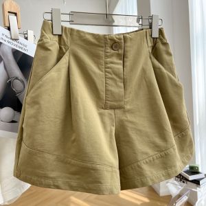 【40-150kg 胖女孩短裤】夏季特大码300斤设计感休闲宽松韩版工装热裤显瘦阔腿高腰a字短裤 【fat bigsize oversize shorts】 ▣❃┅