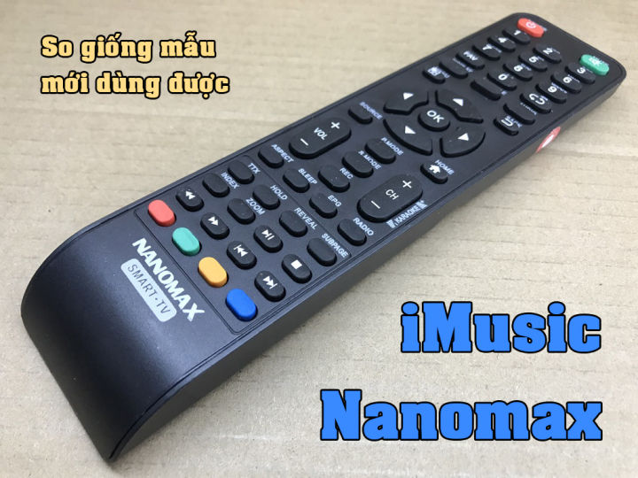 Nanomax - Remote điều khiển Tivi Nanomax, IMusic (giống mẫu mới ...