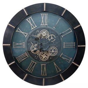 Sacesr Gear Wall Clock Living Room Suspend Clocks Bedroom Retro Circular Mechanical Watches Household Art Silent Decoration Watch M1Y4T