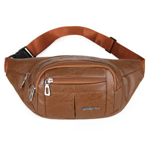 HH korean style Waterproof Leather Waist Bag Fanny Pack Cross body bag Belt bag