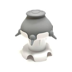 Kitten Milk Feeder Simulation Kittens Bubble Milk Bowl Nipple Shape Removable Puppy Bottle Feeder for Rabbits Cat Dog