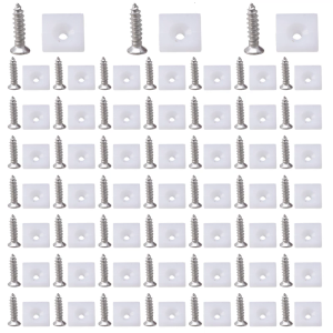 100/150Pcs Plastic Back Wall Connectors Drawer Wedges with Screws Fixing Mending Wedges for Furniture Sagging Drawer