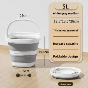 (MY local delivery)Foldable Water Bucket Portable & Durable | 5L/10L Capacity | Collapsible Plastic Bucket for Travel Fishing Car Washing Laundry and Foot Soaking