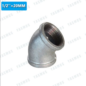GI Elbow 45° Pipe Fittings  1/4"  1/2"  3/4"