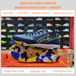 Sepatu Futsal Ortuseight Jogosala Model Terbaru Semi Kulit Sol Jahit. Bonus Kaos Kaki dan Deker.