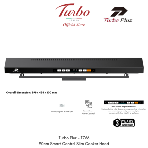 Turbo Italia - Turbo Pluz TZ66 90cm Smart Control Slim Hood (3 Years Warranty)