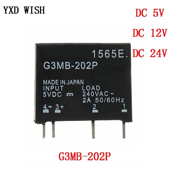 Dc 5v 12v 24v Solid State Relay Module G3mb-202p Pcb Mounting Sip Ssr ...