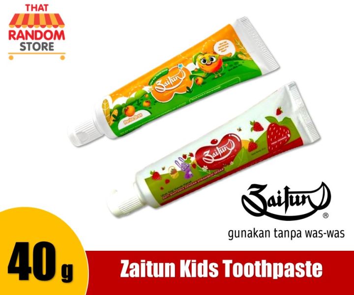 Zaitun Kids Toothpaste Ubat Gigi KanakKanak (Strawberry/Orange) Lazada