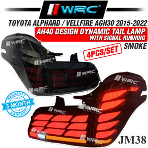 JM-38 Toyota Alphard / Vellfire AGH30 2015 - 2022 ( AH40 Design ) Dynamic Tail Lamp With Signal Running ( Smoke )