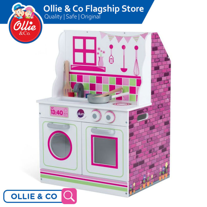 Plum 2-in-1 Wooden Doll House and Kitchen Playset Wooden