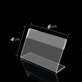 Bảng mica để bàn kệ mica chức danh chữ L danh thiếp nhãn ghi chú menu mica bảng giá sản phẩm tên sản phẩm