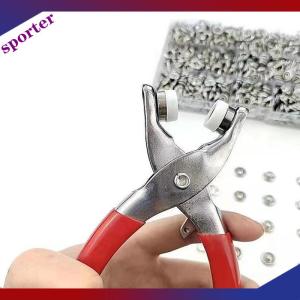 Sporter Sets Snap Fasteners Kit Tool Metal Snap Buttons Rings with Fastener Pliers Press Tool Kit for Clothing Sewing