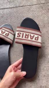 Herringbone Flat Sandals For Women 2025 New Rhinestone Clip-Toe Sandals For Women
