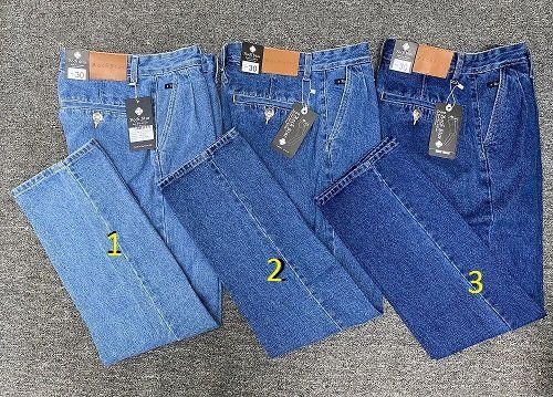 [Freeship]Quần jeans nam RockStar trung niên túi chéo cạp cao 2 ly ống thụng chất đẹp mềm mịn không phai màu- màu xanh đậm tặng khẩu trang 15k-ThoitrangDuyPhatJeans vnxk01