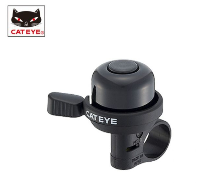 Sonnette De Vélo CATEYE Pb-600 - Levier Cannelé En Aluminium - Fixation Universelle Guidon Jusqu'à 24mm