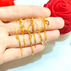 Anting panjang variasi Perak925 sepuh emas rosegold
