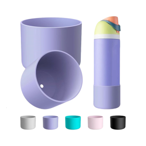 Shockproof Silicones Cup Sleeve Bottle Bottom Boot With Enhances Grip For Sports Hiking Work Prevent Breakage Drop