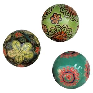 3pcs gốm nổi bóng hồ cá cảnh trang trí nhà decors cho bàn cà phê nước vườn Gốm Hoạ tiết nghệ thuật các loại