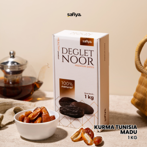 Safiya Kurma Tunisia Madu 1 Kg Deglet Noor Tunisia Premium