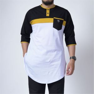 KHOIRUMMAH Koko Kurta Jafar | Baju Muslim Pria Dewasa | Kurta Pakistan Polos | Koko Kurta | White