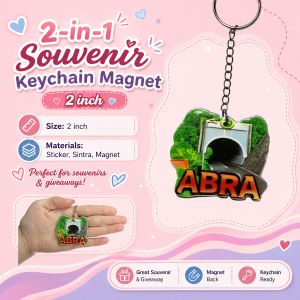 Travel ABRA Local Places Collectible Mini Keychain Premium Souvenir Travel Gift Key Ring