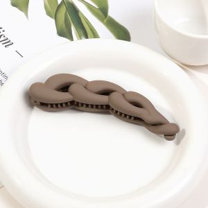 JIYAN2866 Frosted Plastic Banana Clip Party Women Girls Twist Hairpins Fashion Ponytail Holder
