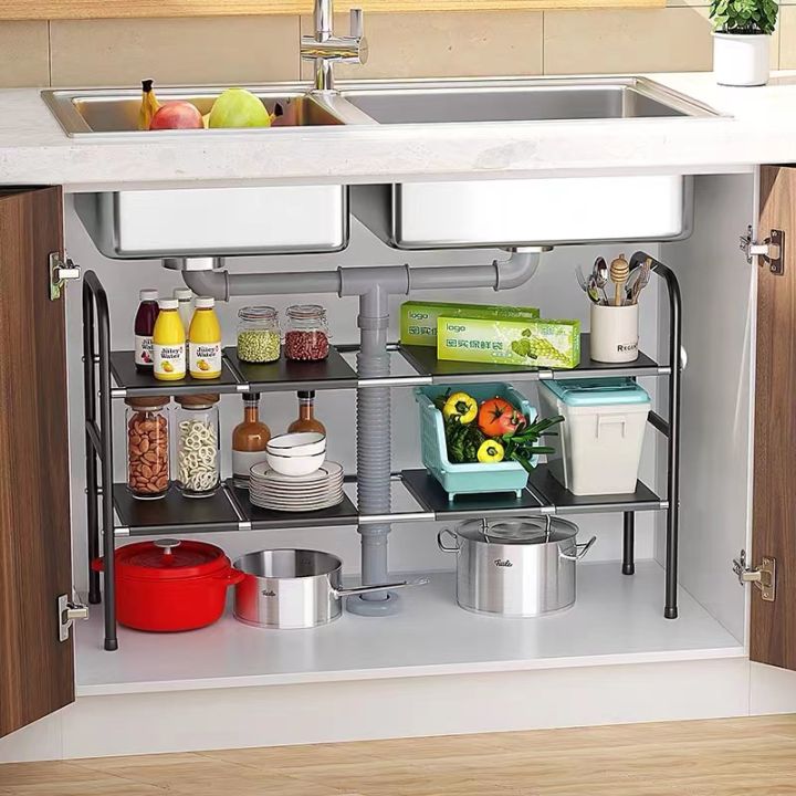 Under sink deals expandable shelf