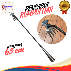Cangkul garuk pencabut rumput liar di halaman panjang 65cm lebih nyaman dan tidak capek