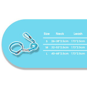 Dog Collar Leash Set Escape Proof Reflective Threads 360 Swivel Buckle Adjustable Strap Nylon Webbing