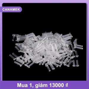 【CANAMEK】 100pcs Rimless kính đôi cao su cắm khóa ỐNg Lót Kính mắt nhựa đôi ống lót chân sửa chữa phụ kiện kính mắt