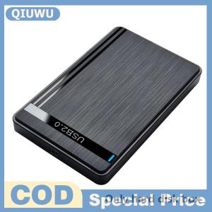 QIUWU 2.5-inch SSD HDD SATA Driver-free Micro Type-c USB3.0 External Mobile Hard Drive Box Storage Device Efficient Office Game