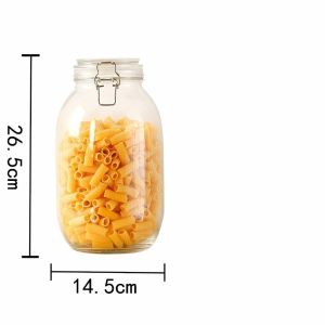 [HCM] Hũ Thủy Tinh Nắp Cài Kín Hơi Đựng Thực Phẩm Có Gioăng Cao Su450ml-3800ml - Cozy520