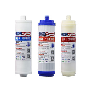 3PCS Kitchen Cartridge Filter 10 Inches Water Filter Replacement Set 0.01 Micro Ultrafiltration