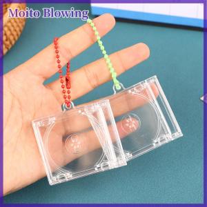 Moito Blank Album Mini CD Case Keychain CD Player Keyring Peripheral Commemorative Album Key Holder For DIY Backpack Pendant