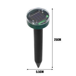 Solar Powered Ultrasonic Sonic Mole Pest Rodent Repeller Repellent Yard Outdoor Lamp Backyard Farmland Mouse Repeller