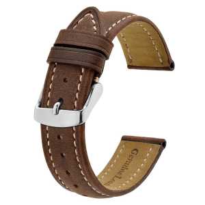BISONSTRAP Geniune Leather Watch Strap 14mm 17mm 18mm 19mm 20mm 21mm 22mm 23mm 24mm Replacement Bracelet for Men Women Watchband2026