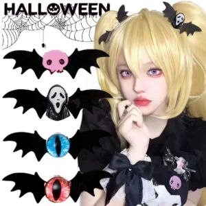 TSEVD โกสต์ผี กิ๊บติดผมฮาโลวีน เรซิน โลลิต้า คลิปปากเป็ดค้างคาว โกธิค Y2k กิ๊บติดผมปีกค้างคาว สาวๆ