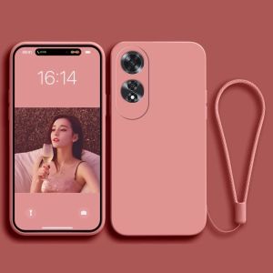 เคสสำหรับศัพท์ oppo a60 4g เคสซิลิโคนเหลวแบบนุ่มกันกระแทก ดีไซน์ใหม่สวยงาม ลายการ์ตูนแมวพร้อมที่วาง YTXZDZMM01