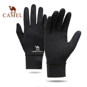 Lạc Đà Nam Nữ Găng tay sử dụng được với màn hình cảm ứng mùa đông đi xe đạp lạnh Găng tay giữ ấm Găng tay mỏng