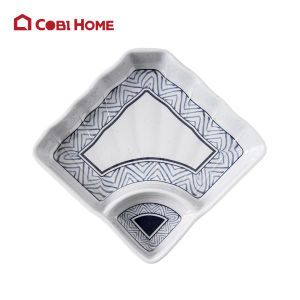 Dĩa chấm chén chấm dĩa để nước tương bằng nhựa melamine